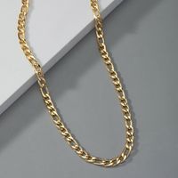 Vintage Style Geometric Solid Color Metal Plating Chain Unisex Necklace sku image 1