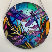 Cute Pastoral Dragonfly Arylic Pendant Artificial Decorations sku image 1
