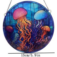 Cartoon Style Marine Style Jellyfish Arylic Pendant Artificial Decorations main image 3