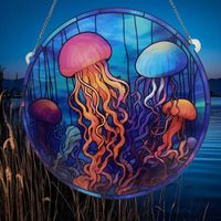 Cartoon Style Marine Style Jellyfish Arylic Pendant Artificial Decorations main image 4