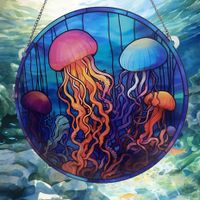 Cartoon Style Marine Style Jellyfish Arylic Pendant Artificial Decorations main image 1