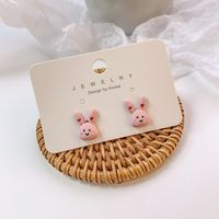 Wholesale Jewelry Simple Style Rabbit Alloy Stoving Varnish Ear Studs main image 1