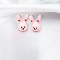 Wholesale Jewelry Simple Style Rabbit Alloy Stoving Varnish Ear Studs main image 5