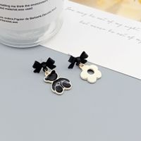 1 Pair Simple Style Heart Shape Plating Alloy Drop Earrings sku image 1
