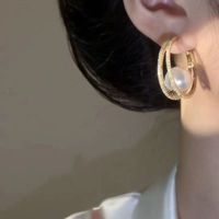 1 Pair Vintage Style Geometric Circle Plating Copper Drop Earrings main image 5