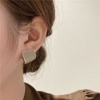 Wholesale Jewelry Streetwear Square Alloy Ear Studs main image 1