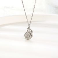 304 Stainless Steel 18K Gold Plated Classic Style Solid Color Pendant Necklace main image 3