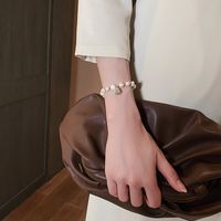 Elegant Lady Geometric Freshwater Pearl Mixed Materials Plating Women's Bracelets main image 2
