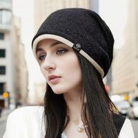 Women's Elegant Basic Solid Color Handmade Eaveless Wool Cap main image 1