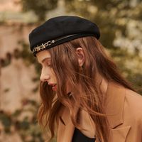 Women's Basic Solid Color Eaveless Beret Hat main image 3