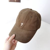 Unisex Classic Style Solid Color Curved Eaves Baseball Cap sku image 5