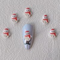 Christmas Cute Cartoon Resin Nail Decoration Accessories 1 Piece sku image 7