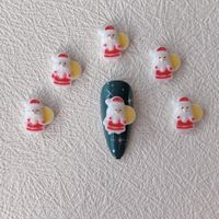 Christmas Cute Cartoon Resin Nail Decoration Accessories 1 Piece sku image 10