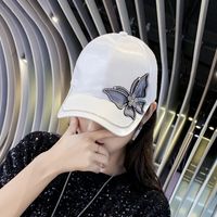 Women's Simple Style Butterfly Crimping Baseball Cap main image 4