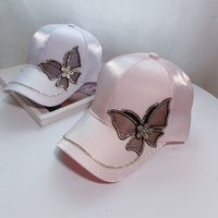 Women's Simple Style Butterfly Crimping Baseball Cap main image 3