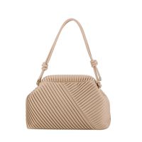 Women's Medium Pu Leather Solid Color Streetwear Shell Hidden Buckle Shoulder Bag Crossbody Bag Dome Bag sku image 3
