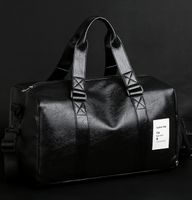 Men's Basic Solid Color Pu Leather Travel Bags main image 1