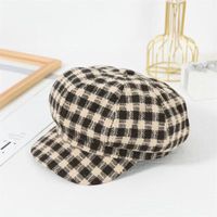 Women's Classic Style Solid Color Curved Eaves Beret Hat sku image 4