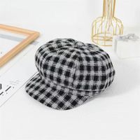 Women's Classic Style Solid Color Curved Eaves Beret Hat sku image 2