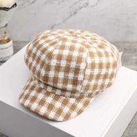 Women's Classic Style Solid Color Curved Eaves Beret Hat main image 4