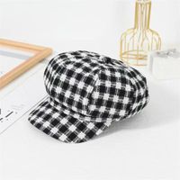 Women's Classic Style Solid Color Curved Eaves Beret Hat sku image 3