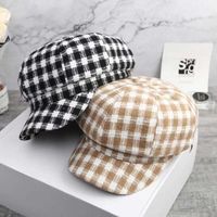 Women's Classic Style Solid Color Curved Eaves Beret Hat main image 2