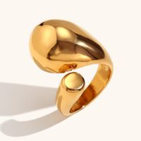 Retro Lady Geometric Stainless Steel Plating Rings sku image 2