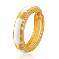 Retro Solid Color Alloy Enamel Women's Bangle main image 4