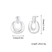 1 Pair Ig Style Simple Style Solid Color Plating Copper Drop Earrings sku image 2