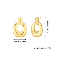 1 Pair Ig Style Simple Style Solid Color Plating Copper Drop Earrings sku image 3