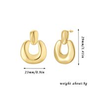 1 Pair Ig Style Simple Style Solid Color Plating Copper Drop Earrings sku image 1