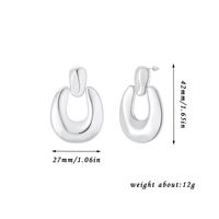 1 Pair Ig Style Simple Style Solid Color Plating Copper Drop Earrings sku image 4