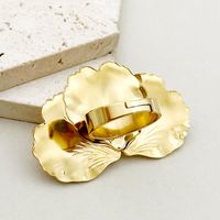 304 Stainless Steel 14K Gold Plated Elegant Lady Plating Heart Shape Open Rings main image 3