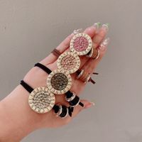 Vintage Style Color Block Alloy Plating Hair Tie main image 1