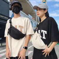 Unisex Preppy Style Streetwear Sports Solid Color Nylon Waist Bags main image 3
