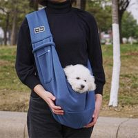Simple Daily Solid Color Portable Outing Pet Shoulder Bag sku image 12