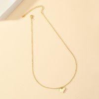 Simple Style Heart Shape Ferroalloy Plating 14k Gold Plated Women's Pendant Necklace main image 3