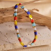 Wholesale Jewelry Classic Style Rectangle Seed Bead Tila Rice Beads Plating Bracelets sku image 2