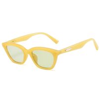 Simple Style Commute Color Block Ac Cat Eye Full Frame Women's Sunglasses sku image 4