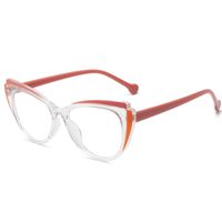 Casual Simple Style Color Block Leopard Ac Butterfly Frame Full Frame Optical Glasses main image 5