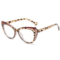 Casual Simple Style Color Block Leopard Ac Butterfly Frame Full Frame Optical Glasses main image 6