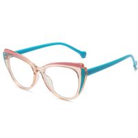Casual Simple Style Color Block Leopard Ac Butterfly Frame Full Frame Optical Glasses sku image 6
