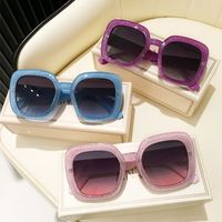 Elegant Classic Style Color Block Pc Square Full Frame Women's Sunglasses main image 1