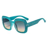 Elegant Classic Style Color Block Pc Square Full Frame Women's Sunglasses main image 2