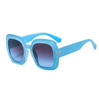Elegant Classic Style Color Block Pc Square Full Frame Women's Sunglasses main image 3
