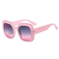 Elegant Classic Style Color Block Pc Square Full Frame Women's Sunglasses main image 4