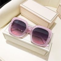 Elegant Classic Style Color Block Pc Square Full Frame Women's Sunglasses sku image 3