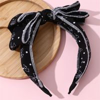 Princess Sweet Solid Color Cloth Bowknot Hair Band main image 5