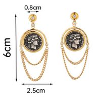 1 Pair Ig Style Elegant Portrait Animal Owl Plating Inlay Copper Freshwater Pearl 18k Gold Plated Drop Earrings sku image 2