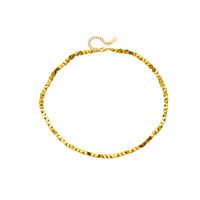 304 Stainless Steel 18K Gold Plated Punk Beaded Plating Solid Color No Inlaid Necklace main image 4